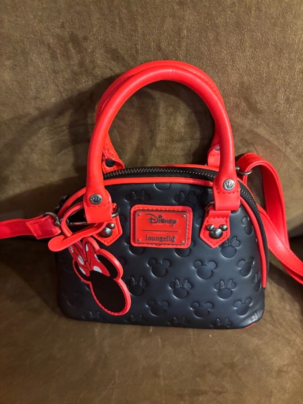 Loungefly Disney Mickey & Minnie Mini Crossbody Bag - Picture 2 of 4